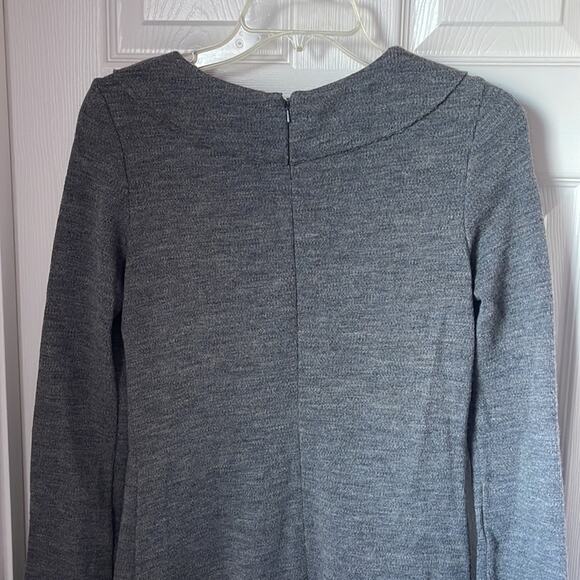 Vera Wang wool A-line dress with sequins at bottom hem - Picture 6 of 6